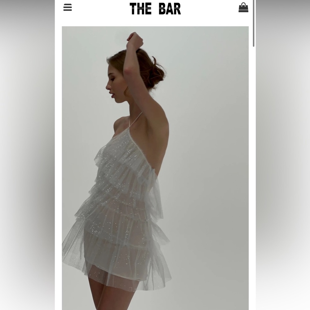The Bar Lou Sparkle Blanc Dress